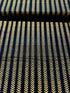 Gilded - Leaf Stripes Ink Gold Metallic Yardage