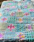 Crepe Chiffon Digital Print Fabric with Sequins and Thread Work