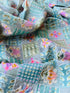 Crepe Chiffon Digital Print Fabric with Sequins and Thread Work