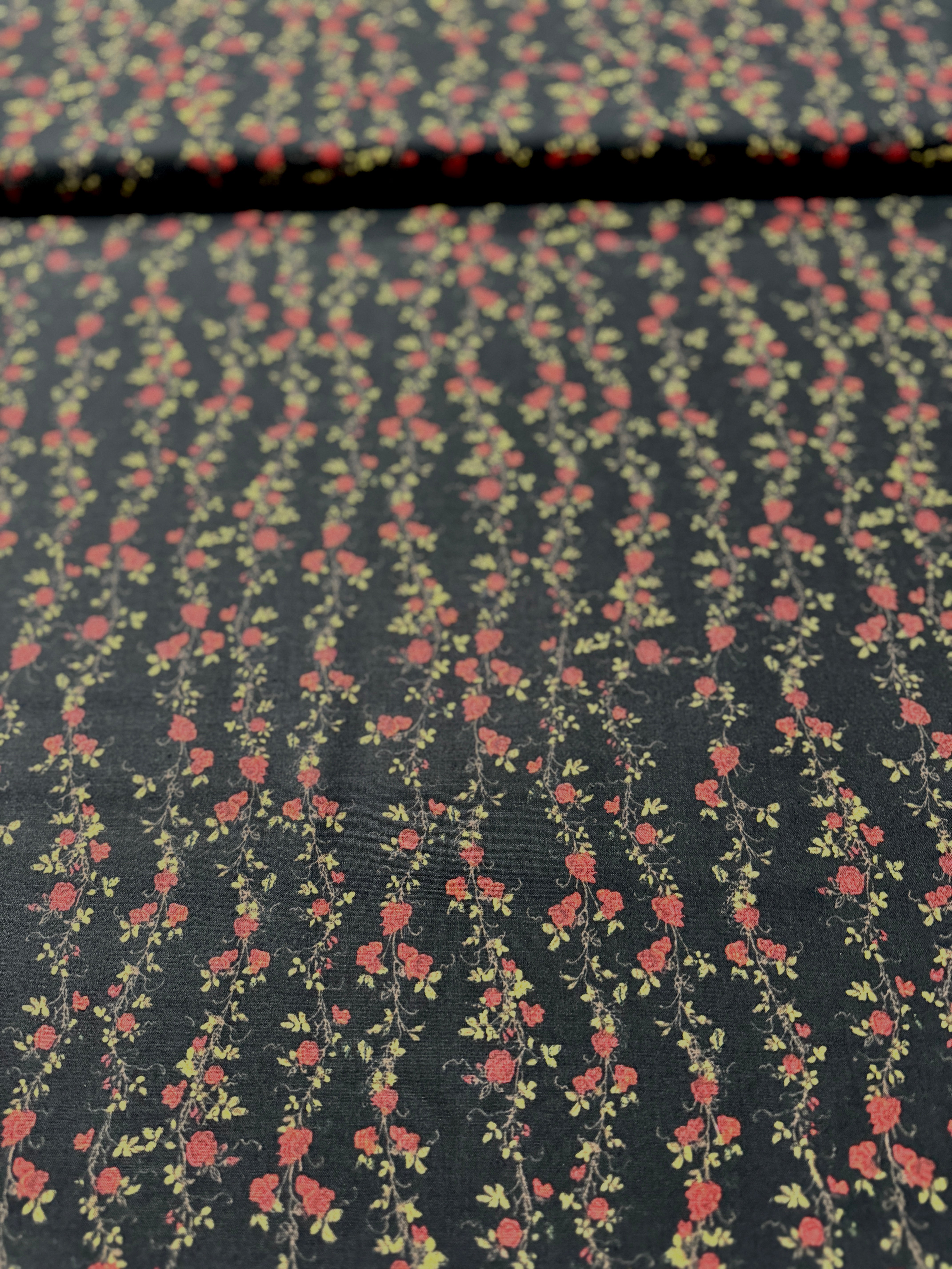 Everlasting Rose - Medium Stripe Yardage