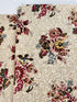Vintage floral cotton fabric featuring colorful bouquet medallions on a cream foulard background, Marseille collection by Dover Hill for Benartex.