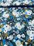 Wildwood – Garden Party Blue Fabric by Rifle Paper Co. for Cotton + Steel – botanical blue floral cotton print.