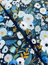 Wildwood – Garden Party Blue Fabric by Rifle Paper Co. for Cotton + Steel – botanical blue floral cotton print.