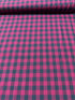 Porto Flannel-Gingham - Magenta Flannel Yardage