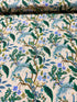 Vintage Garden - Peacock - Cream Metallic Yardage