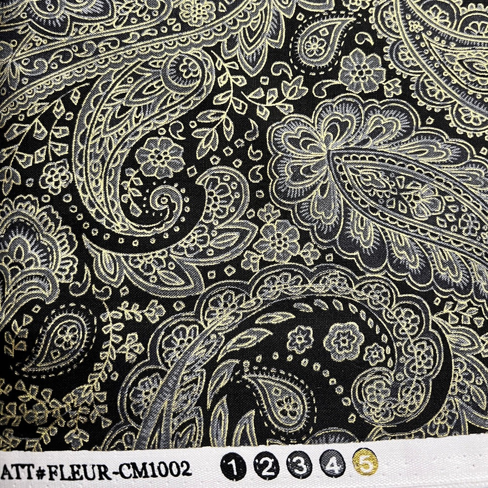 Holiday Blenders - Metallic Paisley Charcoal