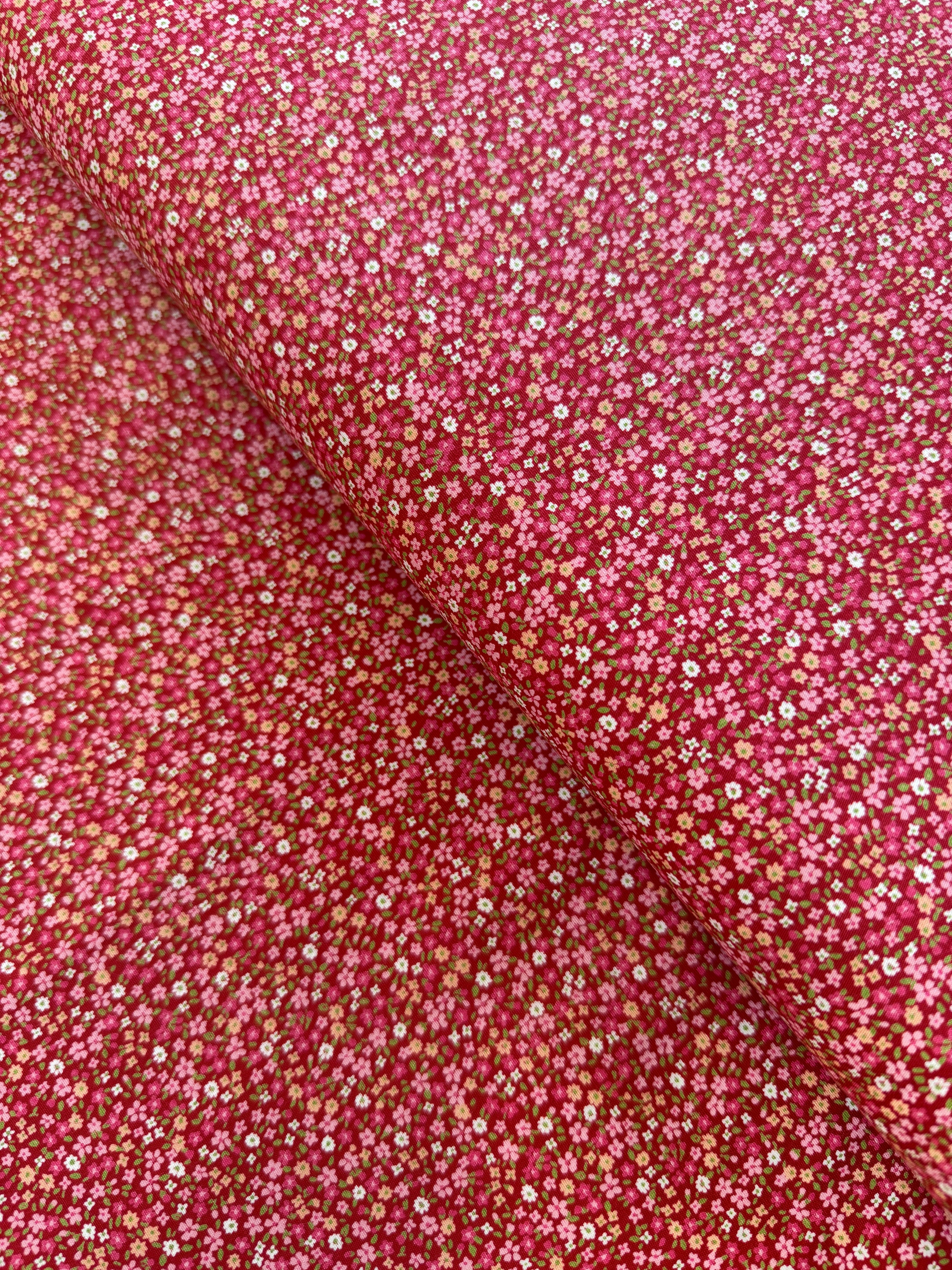 Sevenberry Petite Garden - Petite Florals Red - Remnant