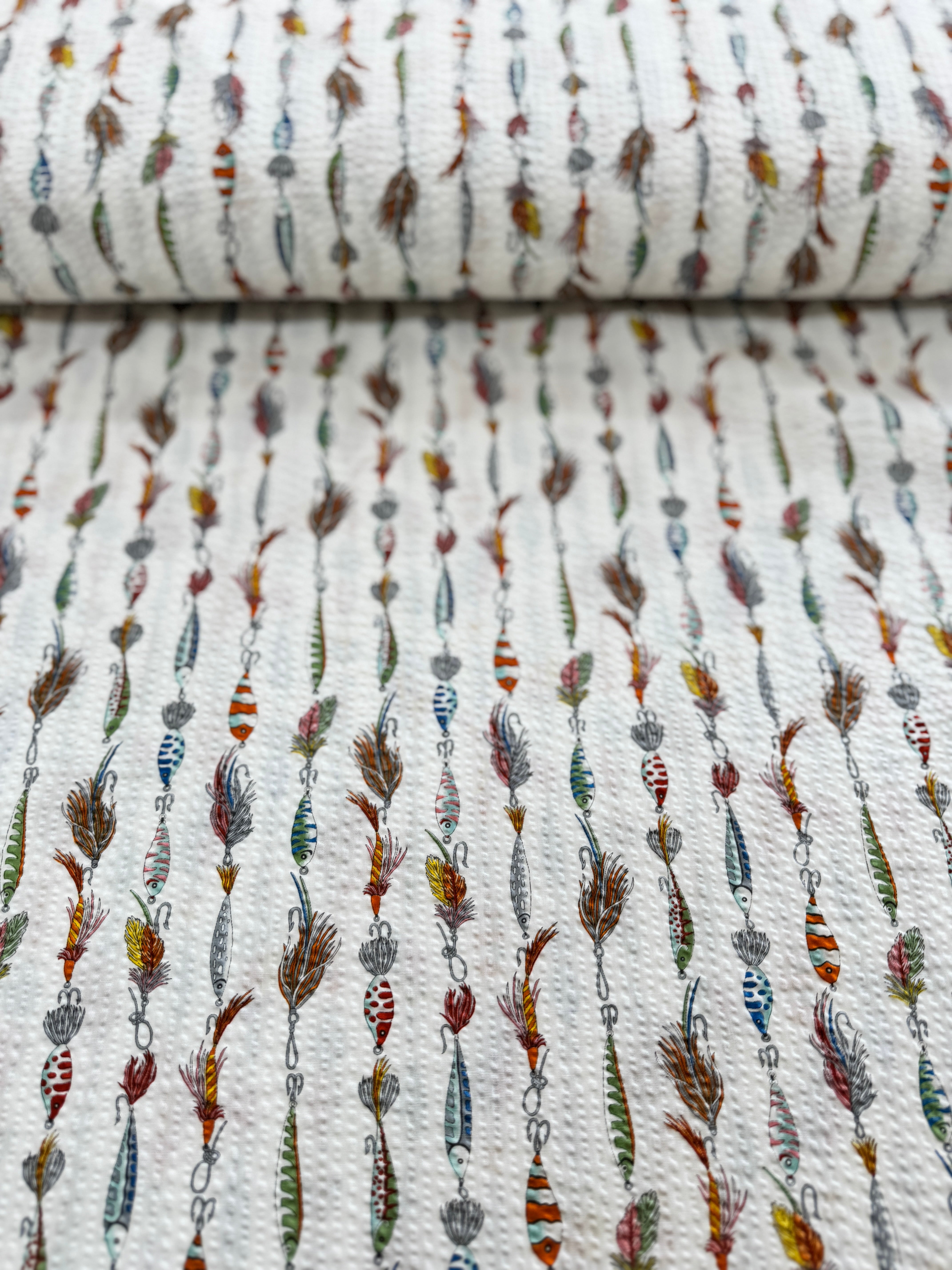 Plisse Collection - Fishing Baits and Lures White Yardage