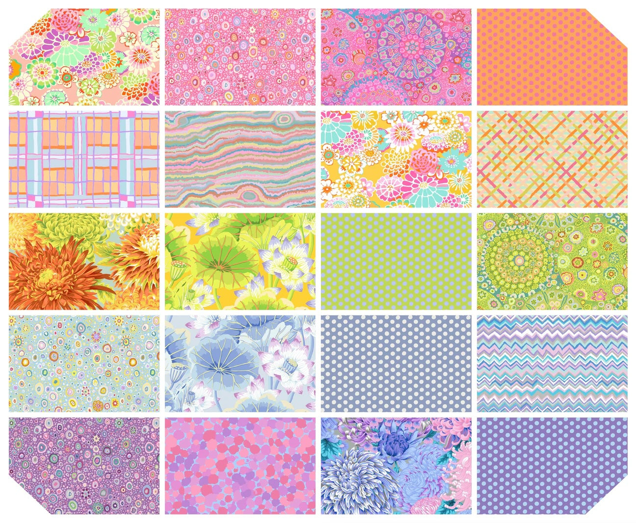 Kaffe Fassett Collective Classics Plus Sorbet 5" Squares