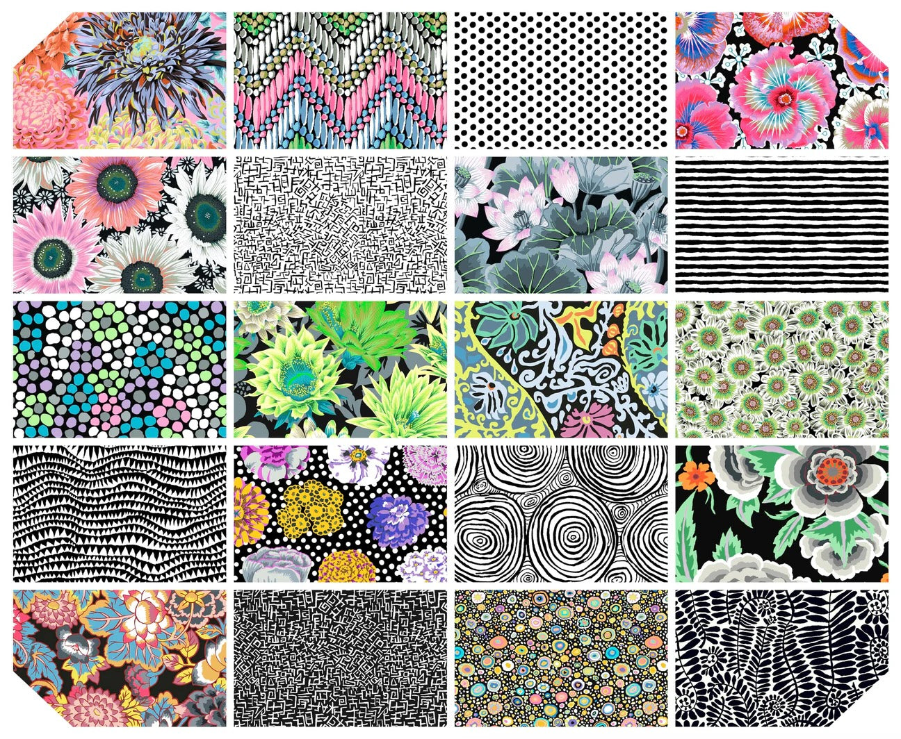 Kaffe Fassett Collective Classics Plus Polaris 5" Squares
