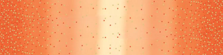 Ombre Confetti Metallic - Tangerine Yardage
