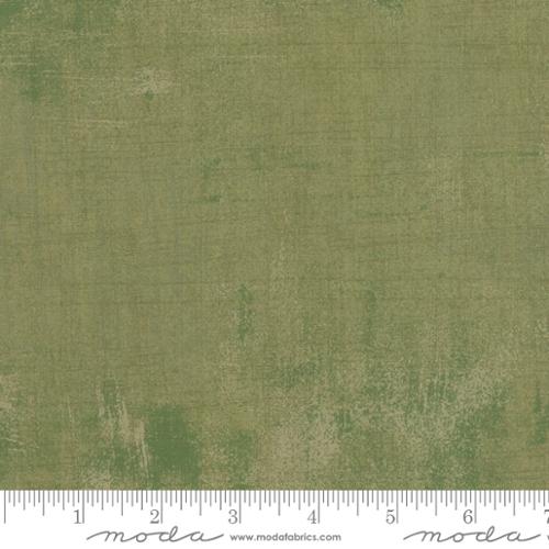 Grunge Vert premium quilting cotton featuring BasicGrey's signature distressed olive green texture by Moda Fabrics.