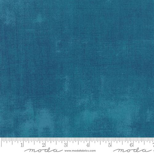 Deep horizon blue Grunge fabric with subtle distressed texture by BasicGrey for Moda Fabrics
