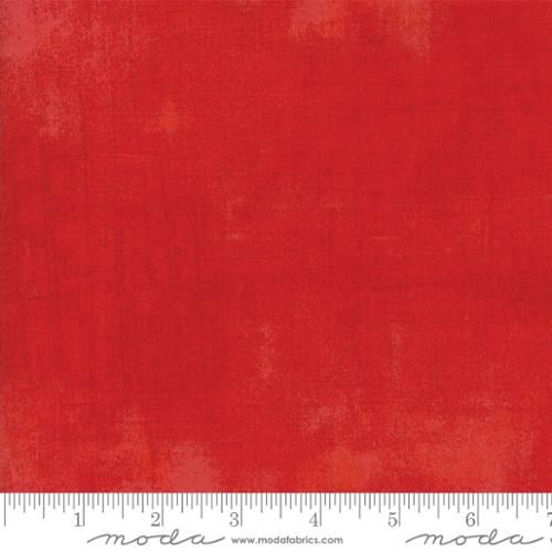 Rich scarlet red Grunge fabric with subtle distressed texture by BasicGrey for Moda Fabrics