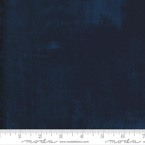 Deep navy blue Grunge fabric with subtle distressed texture by BasicGrey for Moda Fabrics