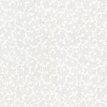 Muslin Mates Vine White fabric by Moda Fabrics featuring a subtle tone-on-tone vine pattern on a crisp white premium quilting cotton background.