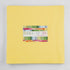Bella Solids 30s Yellow Junior Layer Cake by Moda Fabrics containing 20 identical 10-inch by 10-inch premium cotton fabric squares in the vibrant 30s Yellow solid color.