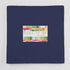 Bella Solids Admiral Blue Junior Layer Cake by Moda Fabrics containing 20 identical 10-inch by 10-inch premium cotton fabric squares in the rich Admiral Blue solid color.