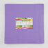 Bella Solids Hyacinth Junior Layer Cake by Moda Fabrics containing 20 identical 10-inch by 10-inch premium cotton fabric squares in a soft Hyacinth purple solid.