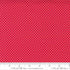 Holiday Essentials Americana fabric featuring white dots on a vibrant red background, 100% cotton by Stacy Iest Hsu for Moda