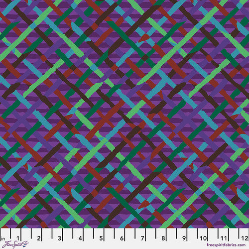 Kaffe Fassett Collective Classics - Mad Plaid Purple Yardage