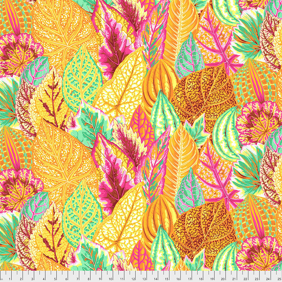 Kaffe Fassett Collective Stash - Coleus - Yellow Yardage