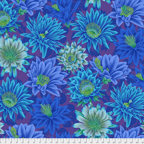 Kaffe Fassett Collective Classics - Cactus Flower Blue Yardage