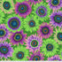 Kaffe Fassett Van Gogh Green fabric by Philip Jacobs featuring bold floral design in green and purple tones