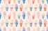 Best Day Ever Ice Cream Natural Metallic fabric by Melody Miller for Ruby Star Society and Moda Fabrics featuring colorful ice cream cones with metallic gold accents on a natural premium cotton background.