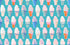 Turquoise ice cream cone fabric with pink, blue, and metallic gold accents by Ruby Star Society.