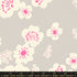 Ruby Star Society Paper Cuts 2 Florals Sandbox cotton linen canvas featuring oversized ivory floral blossoms with bright pink accents on a soft sandbox taupe background by Rashida Coleman-Hale for Moda Fabrics.