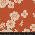 Ruby Star Society Paper Cuts 2 Florals Persimmon cotton linen canvas featuring oversized ivory floral blossoms on a warm persimmon orange background by Rashida Coleman-Hale for Moda Fabrics.