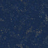 Ruby Star Society Speckled Splatter Paint Navy Metallic cotton linen canvas featuring metallic gold and tonal blue speckles on a rich navy background by Rashida Coleman-Hale for Moda Fabrics.