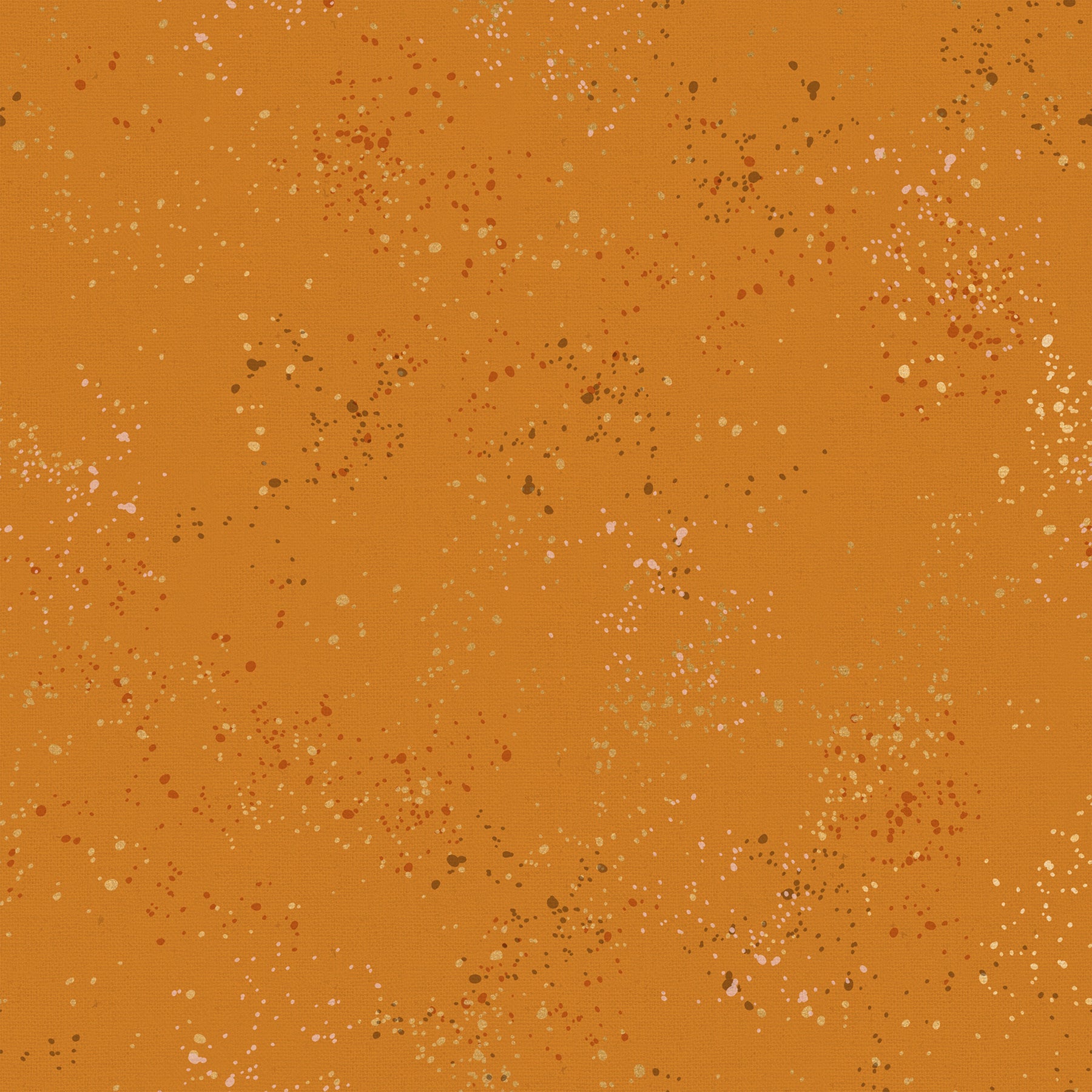Ruby Star Society Speckled Paint Splatter Earth Metallic cotton linen canvas featuring metallic gold, bronze, copper, and blush speckles on a warm earth-toned background by Rashida Coleman-Hale for Moda Fabrics.