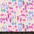 Hello Alice Mushroom Shell cotton fabric with pink and blue mushrooms on warm cream background.