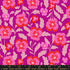 Red and pink floral fabric on berry background by Sarah Watts Ruby Star Society
