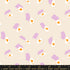 Shell fabric with scattered playing cards and orange hearts