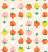 Strawberry Retro Kitsch Shell fabric by Kimberly Kight for Ruby Star Society and Moda Fabrics featuring colorful retro strawberries on a soft shell cream premium cotton background.