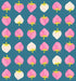 Strawberry Retro Kitsch Storytime fabric by Kimberly Kight for Ruby Star Society and Moda Fabrics featuring bright pink and cream strawberries on a teal blue premium cotton background.