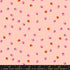 Mini Strawberry Pale Peach fabric by Kimberly Kight for Ruby Star Society and Moda Fabrics featuring tiny scattered coral-orange and pink strawberries on a soft pale peach premium cotton background.