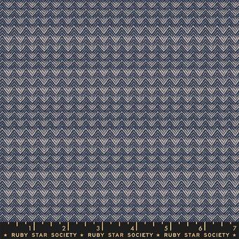 Ruby Star Society - Warp and Weft Wovens Navy - Mountain Yardage