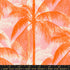 Poolside Too Palms Balmy quilting cotton featuring vibrant coral palm trees on a soft pink tropical background by Ruby Star Society for Moda Fabrics.