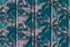 Poolside Too Palms Storytime quilting cotton featuring deep teal palm trees on a rich turquoise background with blush pink tropical foliage by Ruby Star Society for Moda Fabrics.