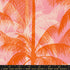 Poolside Too Sorbet premium cotton canvas featuring bold orange tropical palm trees on a soft pink background by Ruby Star Society for Moda Fabrics.