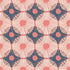 Modern geometric floral cotton canvas fabric in watermelon pink, cream, and navy by Jen Hewett for Ruby Star Society