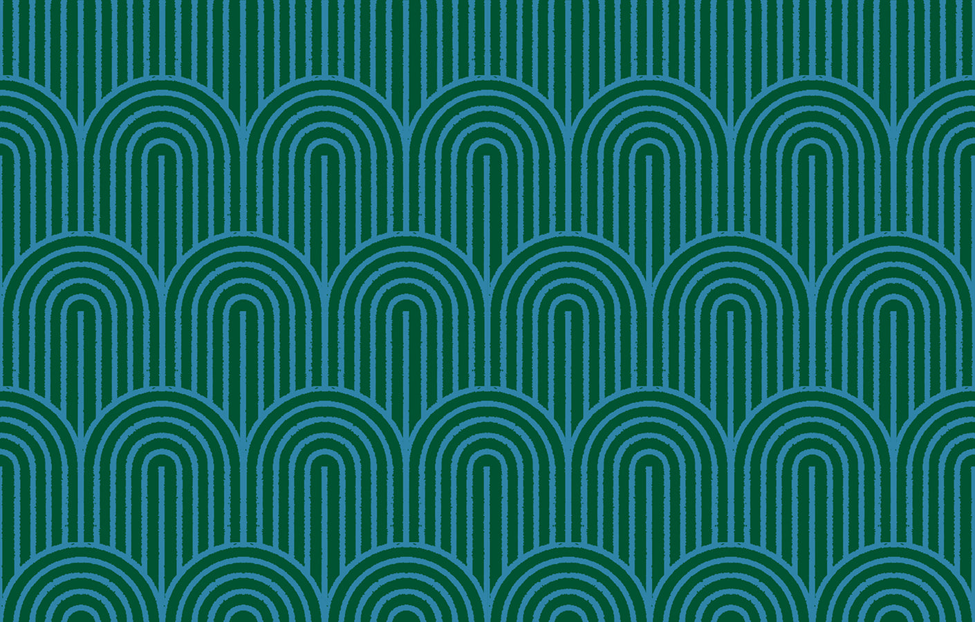 Geometry Canvas Hump Day Jade Fabric by Ruby Star Society for Moda Fabrics featuring modern geometric arch patterns in jade and teal on cotton-linen canvas.
