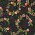 Holiday Flourish Peppermint Twist Peppermint Candies Black Metallic Fabric by Robert Kaufman – Christmas metallic quilting cotton.