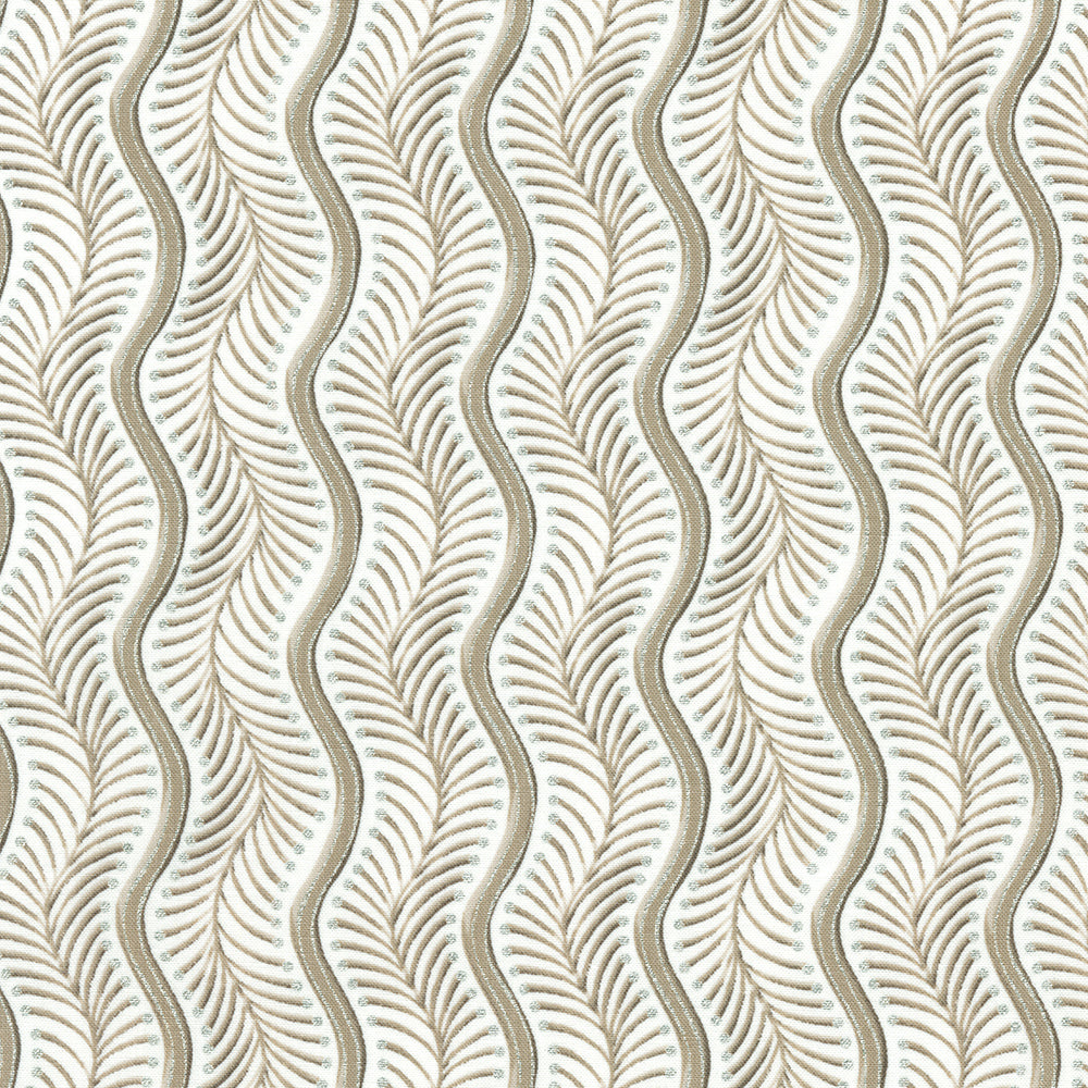 Holiday Flourish Peppermint Twist Wavy Stripe Blanc Metallic Fabric by Robert Kaufman – Studio RK design