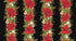 Elegant Christmas quilt featuring Holiday Flourish Forest Glen poinsettia stripe fabric with festive holiday colors and metallic details.