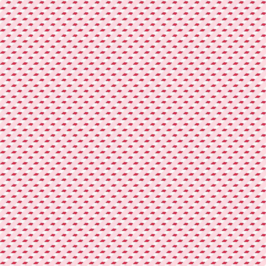 Jingle All The Way Sweet & Twisted Peach candy cane stripe fabric by Erica Ilene for Dear Stella Design